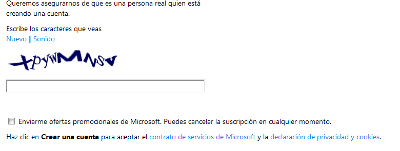 Anti Spam de hotmail