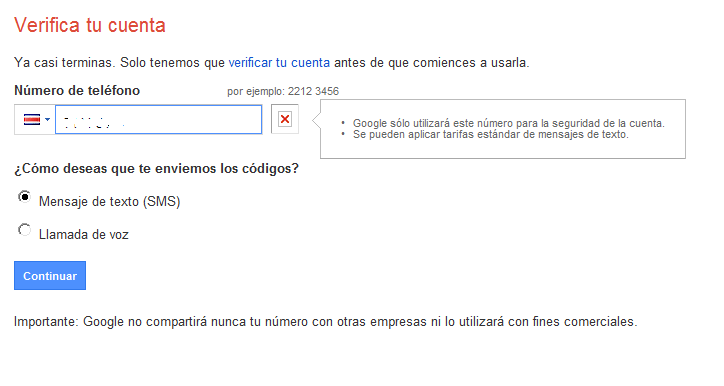 Verificar cuenta de correo Gmail